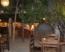 Courtyard of Il Rustico restaurant