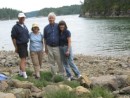 With Ted and Margaret Reyhner at Squirrel Cove after a half-hour walk from Von Donop Inlet.  June 25, 2010.