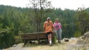 At Wednesday Lake after a good hike.  Cochrane Islands, Malaspina Inlet.