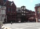 Romerplatz showing old town architecture.