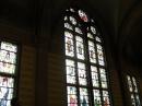 Inside Rijksmuseum stained glass window.