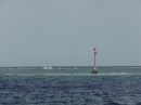 green port channel marker as heading out pass from Taha