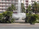 This nice fountain greeted us as we exited the train station.