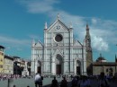 Basilica di Santa Croce, burial place of notable Italians such as   Michelangelo, Galileo, Machiavelli, Foscolo, Gentile, and Rossini.