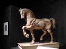 Da Vinci Museum: Full-size wooden model for later bronze sculpture of Francesco Sforza that never happened but the clay model of the intended sculpture made Leonardo a famous artist and became the inspiration for many other horse sculptures by European artists. 