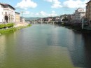 Arno River.  We crossed it to the other side of Florence to tour the Boboli Gardens.
