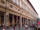 Uffizi Art Gallery.  Lines to enter were unreasonably long and would have spent a whole day on it alone -had to pass.