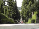 Boboli Gardens: We made a right turn from the entry lawns and found this central promenade (downhill) to the end of the gardens.