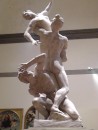 Galleria dell’Accademia: Plaster model for the most famous work done by Jean de Boulogne (Giambologna), The Rape of the Sabine Women.  