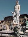Piazza della Signoria: Fountain of Neptune -sculpture by Bartolomeo Ammannati.