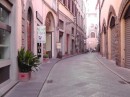 A pink street en route to Chiesa di San Firenze (San Filippo Neri) -The Church of San Firenze. 