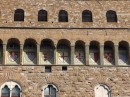 The Church of San Firenze: Coats of Arms of Knights of Florence pictured in the archways.