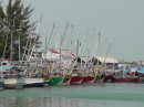 at Karimunjawa all the boats were docked during the day; they headed out about 4pm to do their nighttime squid fishing