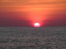 sunset at anchor off Kangean Island