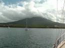 Large calm anchorage at St. Kitts –anchored with good holding to weather some overnight squalls.