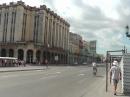 Nice wide street in downtown Havana with no cars.