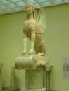 Sphinx statue, a grandiose offering sent to Delphi from Naxos Island.
