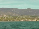 one final look back at downtown Santa Barbara from the water