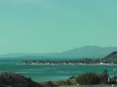 approaching Santa Barbara from the south on Christmas morning; Rincon in foreground, SB behind - love our home town