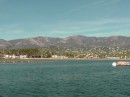beautiful views back towards Santa Barbara from the water