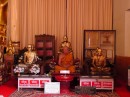 Wat Phra Singh: Revered monks; Center one is mummified, others are bronze castings. 