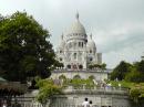 Sacre-Coeur with a lot of steps up to it