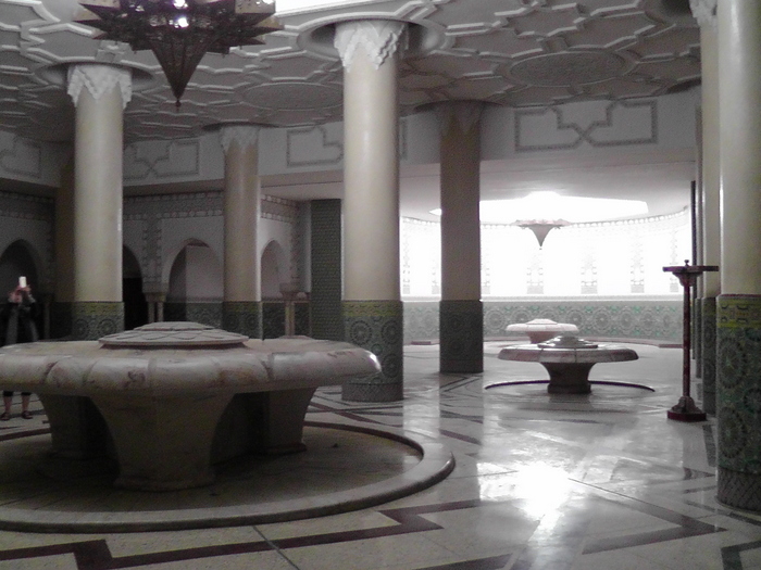 Baths beneath the prayer hall.