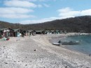 fishing village on south shore Isla isabella