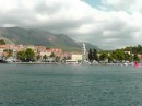 Cavtat, our port of entry to Croatia.  Looked calm enough but later that evening the wind was blowing in the 30