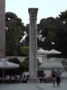 Zadar: Roman column still standing near the main gate.