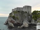 Dubrovnik: Looking back on Fort Lovrijenac.