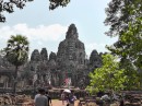 Angkor Thom: While Angkor Wat is "the city of Temples", Angkor Thom is "the Great City", a complex that includes temples and is even larger than Angkor Wat.  The first structure we toured there was the temple Bayon. 