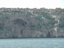 An abundance of sea caves enroute to St. Maria Leuca.