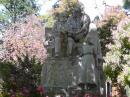 Statue depicting importance of family/elders in Spain.