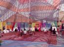 Exhibition Las Culturas de la Jaima (The Culture of the Tent) –Bedouin tent made of various fabrics. 