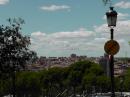 View of nearby Jardines del Campo del Moro (Gardens of the Moorish Country) and rest of Madrid from cathedral.