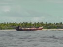 shipwreck on Takaroa; the first Tuamotu atoll we reached 