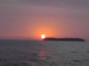 sunrise at Isla Pedro Gonzalez in Perlas Islands as we head over to Panama City 