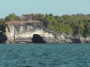 Sea caves on Isla de San Jose