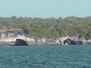 Sea Cave at point of isla de San Jose anchorage