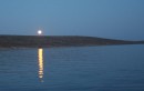 Moon over Kirkdilim anchorage