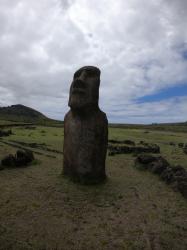 The traveling Moai at Tongariki: This guy has been to Japan and several sites on Rapa Nui.  This is the Moai that Thor Heyerdahl used to test his theory of how they moved the Statues.