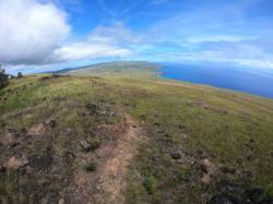 From the top of the volcano, Puakatike, on Poike peninsula