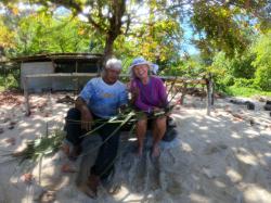 Phillipe and Susan, White Sands beach, Huahine