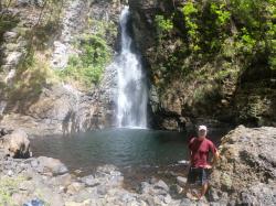 Base of the waterfall, Fautaua Valley