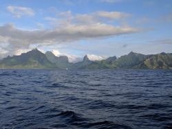 The approach to Cook’s Bay, Moorea