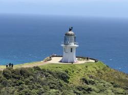 The lighthouse at Point Reinga, northern point of New Zealand
