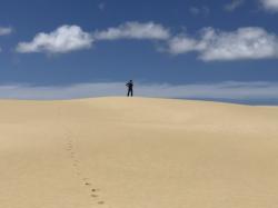 The sand dunes near Point Rainga in the far North