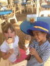 Rose & Tayla enjoying icecream after school