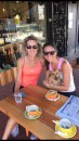 Sonia, Linda & Molly - a well deserved coffee after our morning run
